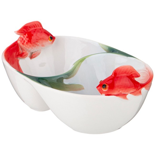 Менажница lefard "золотая рыбка" 2 секции 17 см Lefard (58-116) Менажница lefard "золотая рыбка" 2 секции 17 см Lefard (58-116)