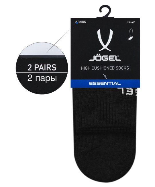 Носки высокие JOGEL ESSENTIAL High Cushioned Socks, черный (1759228)