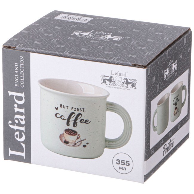 Кружка "but first coffee" 355 мл белая Lefard (260-976)