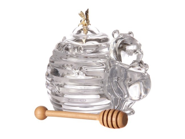 Банка для меда с палочкой "мишка" 270 мл. 17*12.5 см. высота=11 см. коллекция "muza" Lefard (355-075)