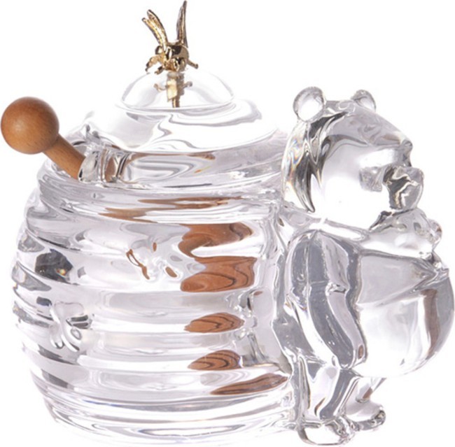 Банка для меда с палочкой "мишка" 270 мл. 17*12.5 см. высота=11 см. коллекция "muza" Lefard (355-075)