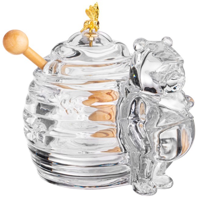 Банка для меда с палочкой "мишка" 270 мл. 17*12.5 см. высота=11 см. коллекция "muza" Lefard (355-075)
