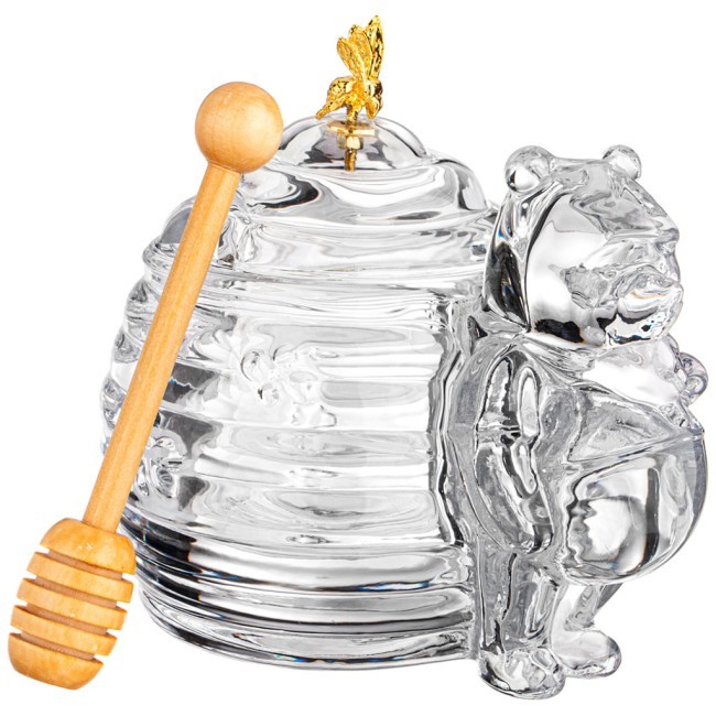 Банка для меда с палочкой "мишка" 270 мл. 17*12.5 см. высота=11 см. коллекция "muza" Lefard (355-075)