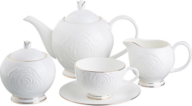 Чайный сервиз lefard "blanco" на 6 пер. 15 пр. 1000/350/300/250 мл Lefard (264-306)