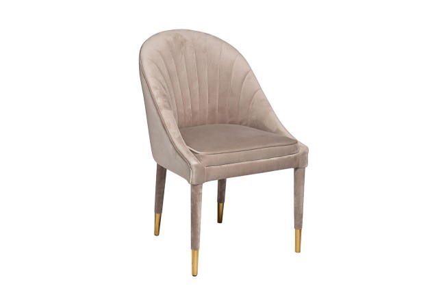 Стул велюр  жемч.-серый 55*64*89см (TT-00005767)