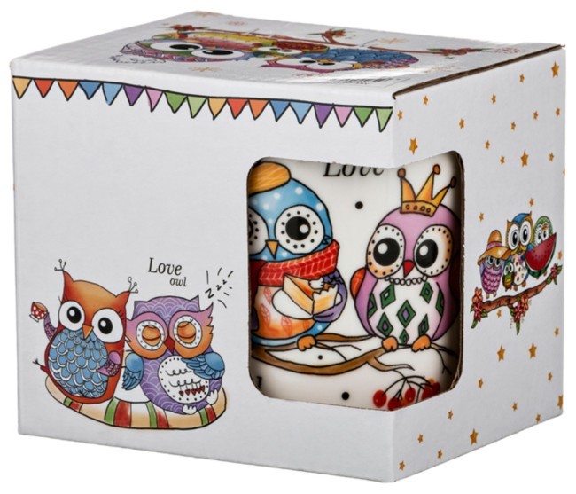 Кружка "совы" 500 мл (кор=36шт.) Lefard (260-231) Кружка "совы" 500 мл (кор=36шт.) Lefard (260-231)