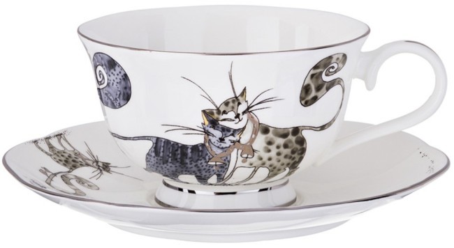 Чайный сервиз на 6 персон 15 пр. "котики" 1000/600/300/250 мл Lefard (264-864) Чайный сервиз на 6 персон 15 пр. "котики" 1000/600/300/250 мл Lefard (264-864)