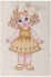 Полотенце махровое "любимая кукла",50х90,шампань,вышивка SANTALINO (850-560-16)