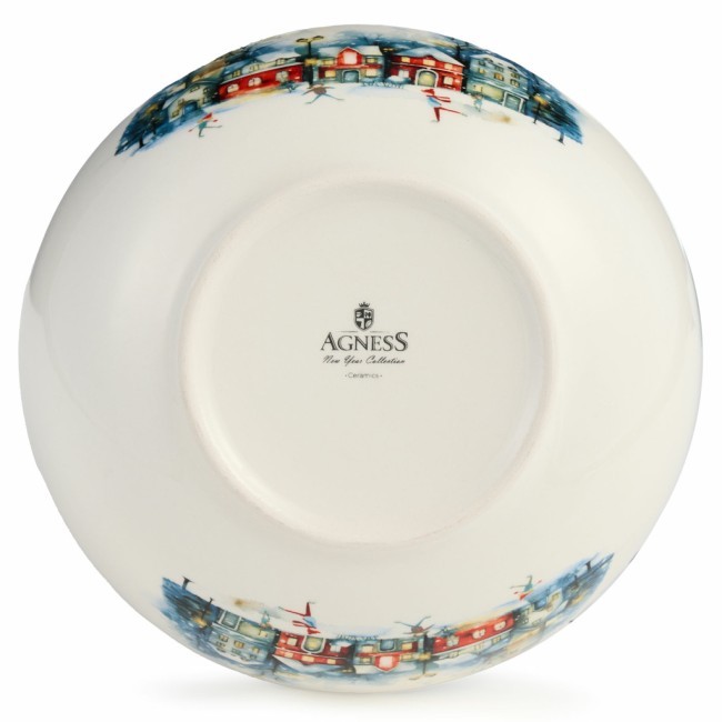 Салатник agness "с новым годом!" 16,5*6 см Agness (358-2337) Салатник agness "с новым годом!" 16,5*6 см Agness (358-2337)