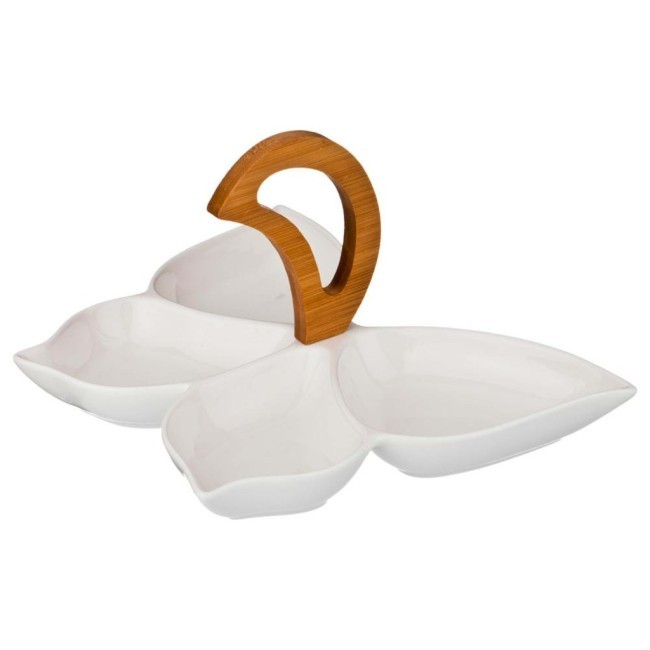 Менажница 4-х секционная lefard "native" 28,5*21 см. высота=14 см. Lefard (587-134)