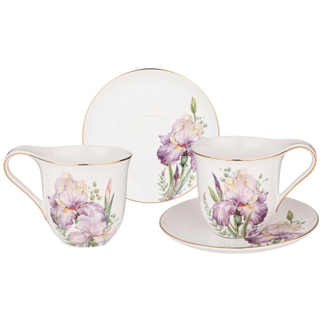 Набор чайный lefard "irises" на 2 пер. 4 пр. 275 мл Lefard (590-480)