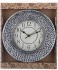Часы настенные кварцевые "italian style" диаметр=25 см. цвет: античное серебро циферблат диаметр=16 Lefard (220-267)