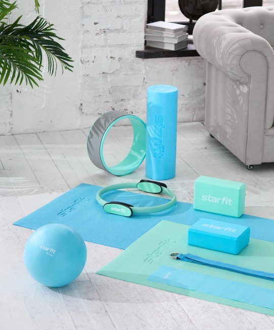 Блок для йоги STARFIT YB-200 EVA, синий пастель (1007327)