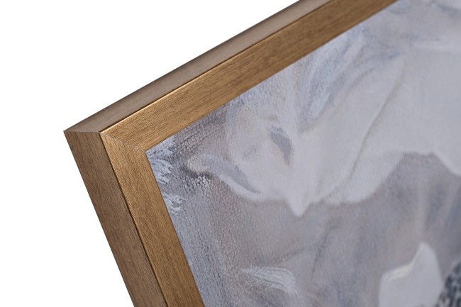 Холст "Африка леопард" 100*100 см, багет золото, зол.поталь (TT-00012749)