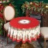 Скатерть круглая  "щелкунчик" ,150см , красный ,100% хлопок , твил Lefard (850-762-24)