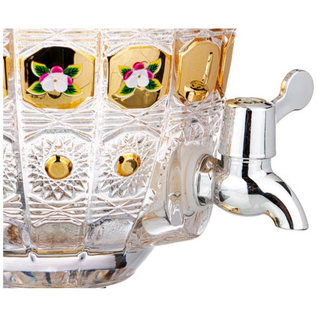 Диспенсер для напитков "лимонадница lefard gold glass" 4,8 л. 19*19 см. высота=52 см. Lefard (195-173)