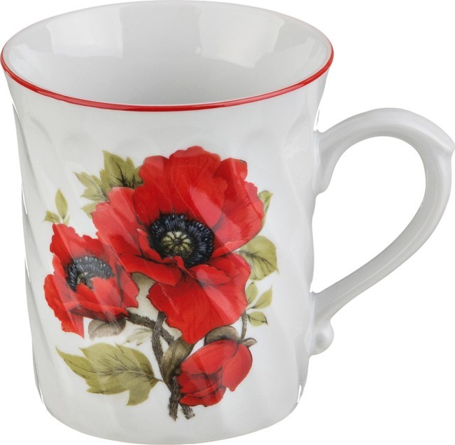 Кружка "мак" 300 мл. высота=10 см. DUBI (606-613) Кружка "мак" 300 мл. высота=10 см. DUBI (606-613)