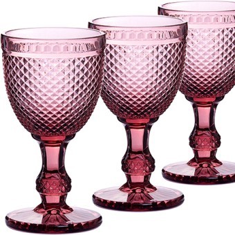 Набор бокалов 340 мл 6 шт розовый LR (60434)