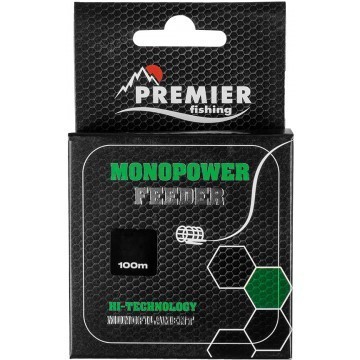 Леска Premier Fishing Monopower Feeder 0,18мм 100м Green Nylon PR-MF-G-018-100 (75694)