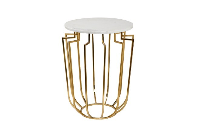 Стол журнальный с мраморной столешницей d47*60см (TT-00007589) Стол журнальный с мраморной столешницей d47*60см (TT-00007589)