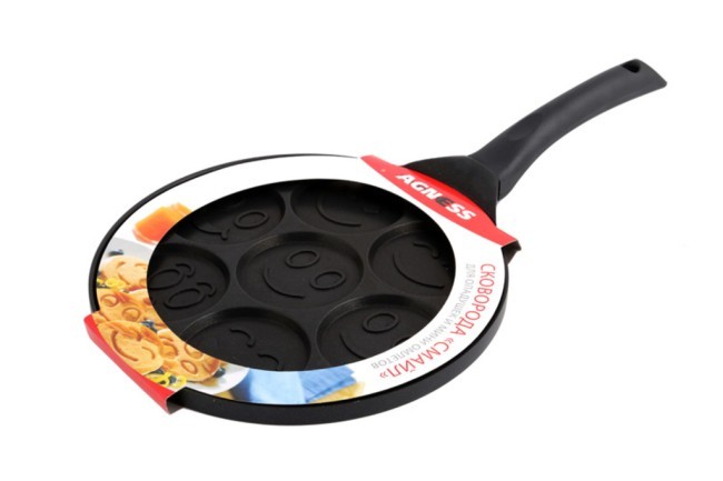 Сковорода agness "смайл" с антипригар.покрытием диаметр=26.5 см. Agness (932-001) Сковорода agness "смайл" с антипригар.покрытием диаметр=26.5 см. Agness (932-001)