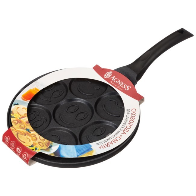 Сковорода agness "смайл" с антипригар.покрытием диаметр=26.5 см. Agness (932-001) Сковорода agness "смайл" с антипригар.покрытием диаметр=26.5 см. Agness (932-001)