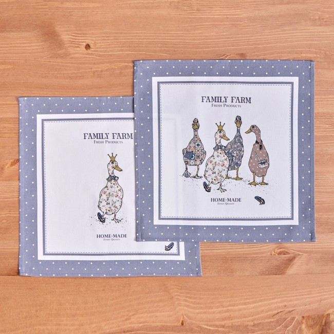 Набор салфеток из 2-х шт "family farm" 40х40см, твил, графит Lefard (850-747-8) Набор салфеток из 2-х шт "family farm" 40х40см, твил, графит Lefard (850-747-8)