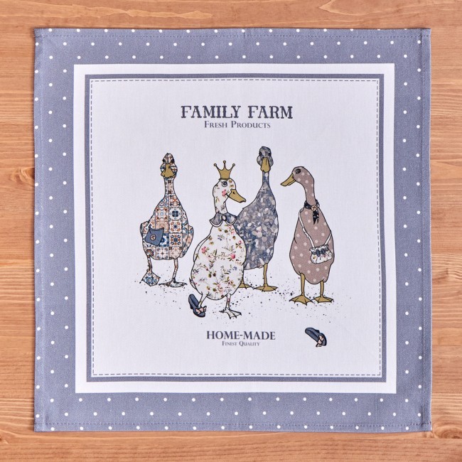 Набор салфеток из 2-х шт "family farm" 40х40см, твил, графит Lefard (850-747-8) Набор салфеток из 2-х шт "family farm" 40х40см, твил, графит Lefard (850-747-8)