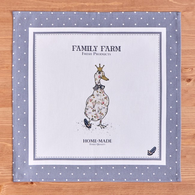Набор салфеток из 2-х шт "family farm" 40х40см, твил, графит Lefard (850-747-8) Набор салфеток из 2-х шт "family farm" 40х40см, твил, графит Lefard (850-747-8)