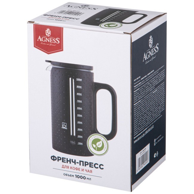 Френч-пресс agness 1000 мл Agness (894-545)