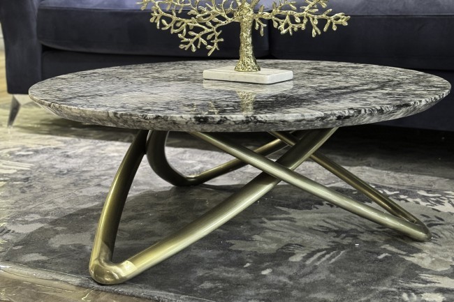 Стол журнальный натур. серый мрамор d95*36см (TT-00010515)