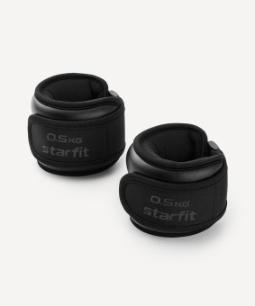 Утяжелители STARFIT WT-701, 0,5 кг, черный (2119091) Утяжелители STARFIT WT-701, 0,5 кг, черный (2119091)