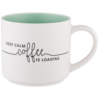 Кружка "keep calm coffee is loading" 470 мл Lefard (260-979)