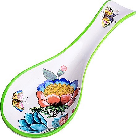 Подставка для ложки 22,3см Летний Букет доломит LR (30788) Подставка для ложки 22,3см Летний Букет доломит LR (30788)