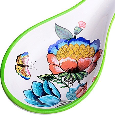 Подставка для ложки 22,3см Летний Букет доломит LR (30788) Подставка для ложки 22,3см Летний Букет доломит LR (30788)