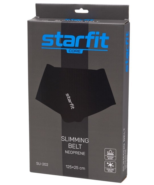 Пояс для похудения STARFIT SU-202 неопреновый, 125x25см, черный (1483977) Пояс для похудения STARFIT SU-202 неопреновый, 125x25см, черный (1483977)
