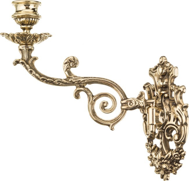 Подсвечник настенный "барокко" длина=28 см. STILARS (333-034)