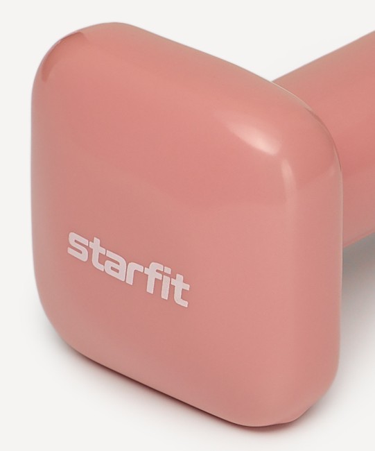 Гантель виниловая STARFIT DB-106 1 кг, терракотовый (2119186)