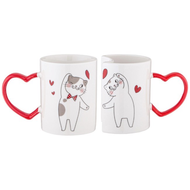 Набор из 2 кружек "давай обнимемся" 260 мл Lefard (260-975)