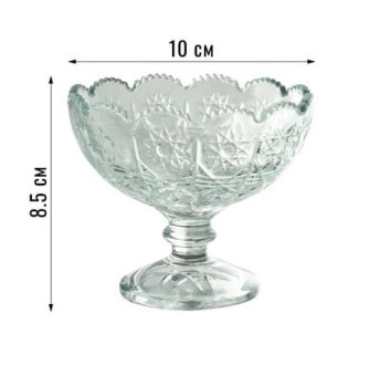 Креманка FUJIN набор из 6 шт.,160 мл (7407-IC7407GCL) Креманка FUJIN набор из 6 шт.,160 мл (7407-IC7407GCL)