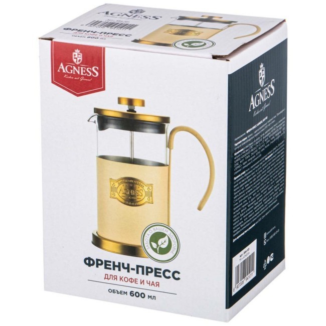 Френч-пресс agness "paradise"  600 мл Agness (894-101)