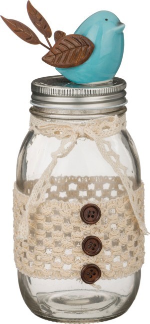 Банка для сыпучих продуктов "птичка" 850 мл. 9*9*23 см. Lefard (D-222-043)  Банка для сыпучих продуктов "птичка" 850 мл. 9*9*23 см. Lefard (D-222-043)