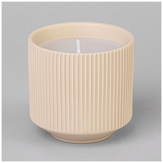 Свеча ароматическая 200мл 7*7*7см цвет: бежевый Lefard (374-162)