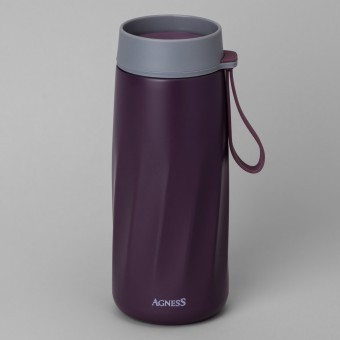 Термокружка curl grizzle  400 мл, колба нерж.сталь 18/10 Agness (798-101)