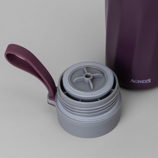 Термокружка curl grizzle  400 мл, колба нерж.сталь 18/10 Agness (798-101)