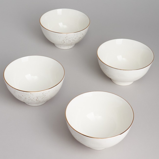 Набор салатников bronco "gold" 4 шт. 11,5*6,5 см 300 мл Bronco (263-1363)