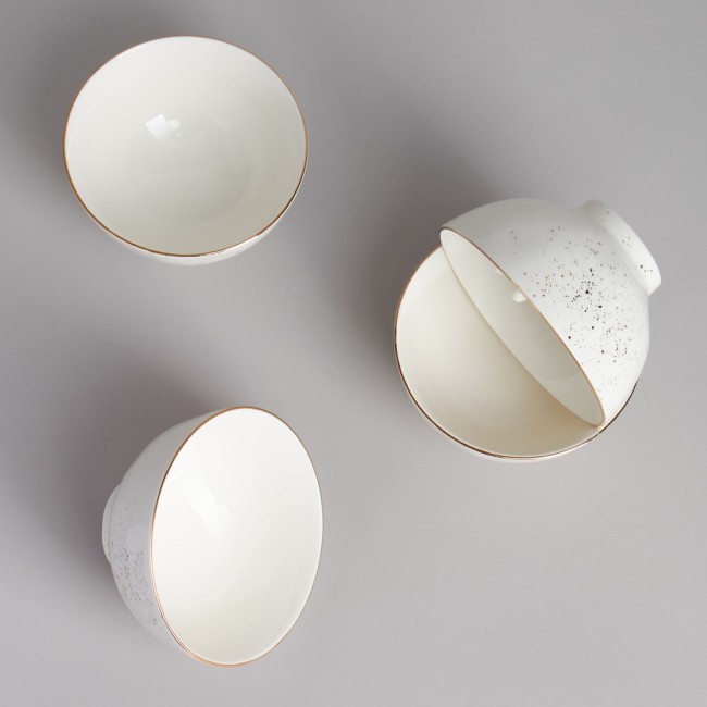 Набор салатников bronco "gold" 4 шт. 11,5*6,5 см 300 мл Bronco (263-1363)