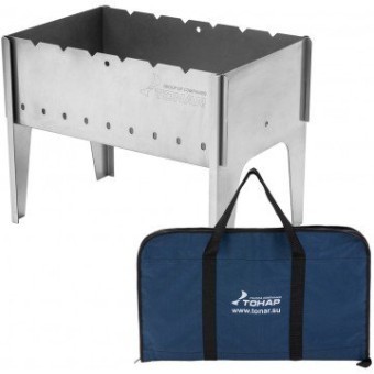 Мангал разборный Тонар в чехле, сталь 2 мм (67328) Мангал разборный Тонар в чехле, сталь 2 мм (67328)