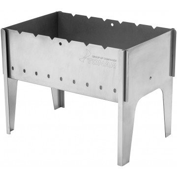 Мангал разборный Тонар в чехле, сталь 2 мм (67328)