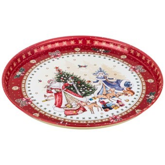 Поднос сервировочный agness "christmas collection" 33*2,1 см Agness (898-026)
